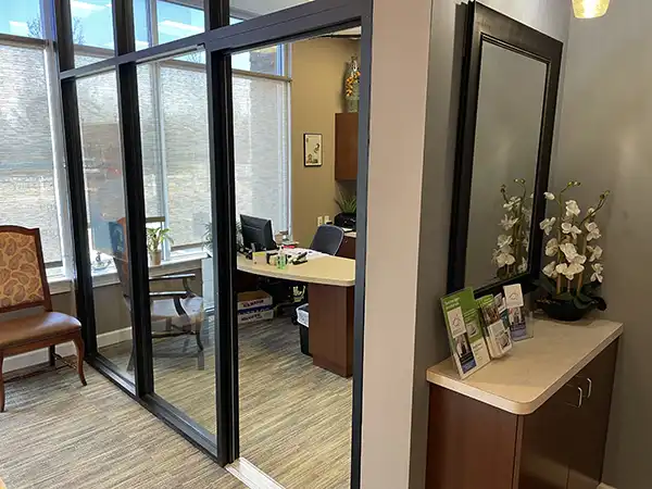 Dental chair in exam room at Artistic Dental in Jackson, NJ